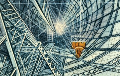 Framework of a Zeppelin by Unbekannt