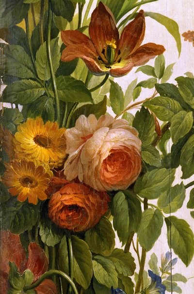 Painted wood from the 18th century - from the Grange Bleneau by Unbekannt