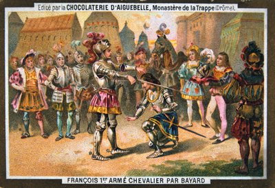 Francois I creates knight at Bayard, 1515, c19th Century by Unbekannt