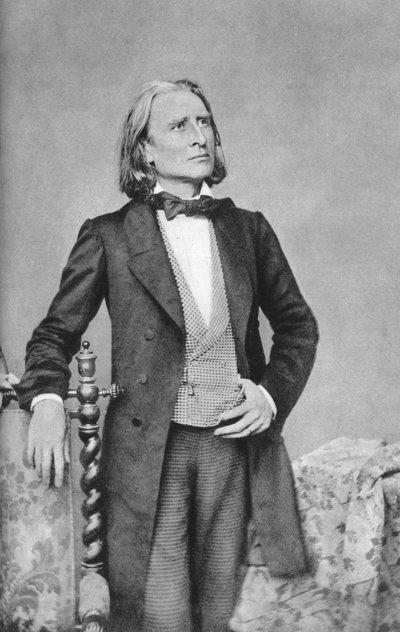 Franz Liszt, Hungarian composer, pianist, conductor and teacher by Unbekannt