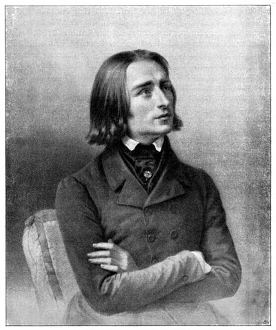 Franz Liszt, 19th century Hungarian virtuoso pianist and composer, 1900 by Unbekannt