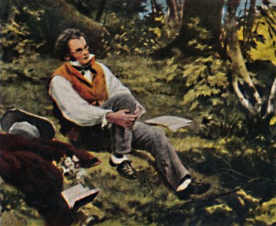 Franz Schubert 1797-1828 - Painting by J. Schmid by Unbekannt