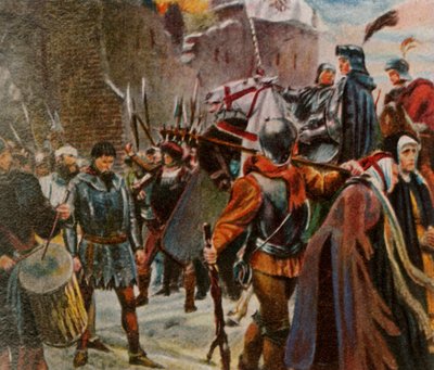 Frederick I, Margrave of Brandenburg, brings down the Quitzows by Unbekannt