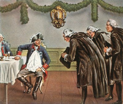 Frederick the Great and the men from Greiffenberg by Unbekannt