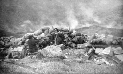 French Chasseurs Alpins fighting in Alsace, June 1915 by Unbekannt