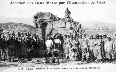French Foreign Legion by some Marabout ruins, Taza, Morocco by Unbekannt