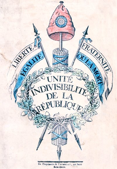 French Revolution 1789: Allegorical Emblem of the Republic by Unbekannt