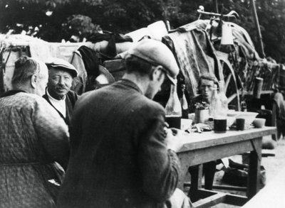 French and Belgian Refugees, Rambouillet, France, 16 July 1940 by Unbekannt