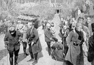 French colonial soldiers in Picardy, France, World War I by Unbekannt