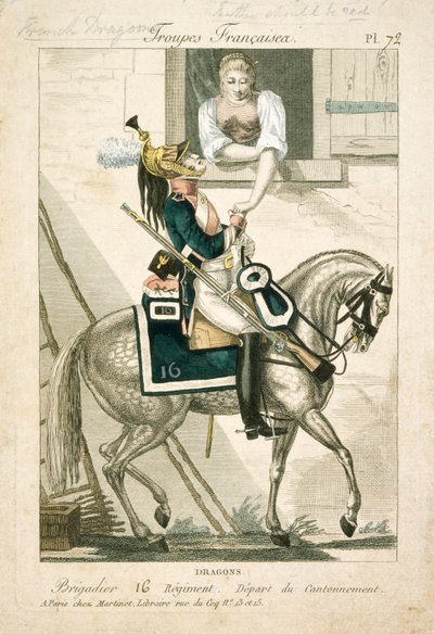 French dragoon of the Napoleonic Wars by Unbekannt
