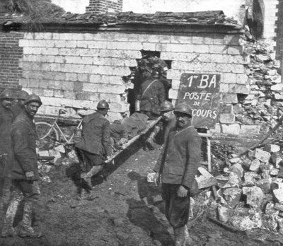 French Field Hospital near Moreuil, Picardy, France by Unbekannt