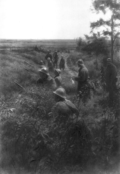 French Infantry Position in a Sunken Lane, North of Villers-Cotterets, Aisne, France by Unbekannt