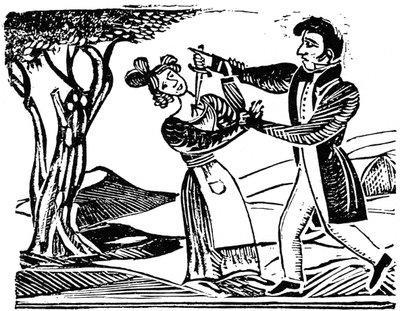 French Popular Woodcut Used for Illustrating Murders, c. 1840 by Unbekannt