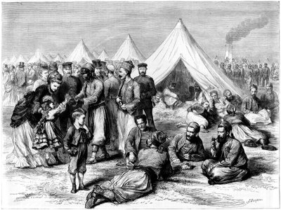 French Prisoner of War Camp at Wahn, Near Cologne, Franco-Prussian War by Unbekannt