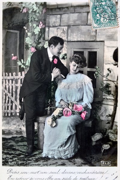 French romantic postcard, c1900 by Unbekannt