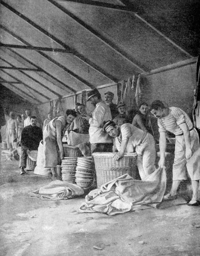 French sailors in a camp in Moudros, Lemnos, Greece by Unbekannt