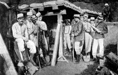 French Sappers Laying Mines, France, First World War, 1914 by Unbekannt
