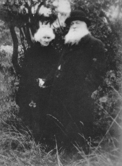 French Sculptor Auguste Rodin Photographed in the Park of His Villa at Meudon by Unbekannt