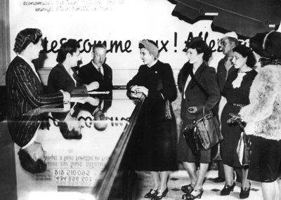 French Women Enlisting for War Work in Germany by Unbekannt