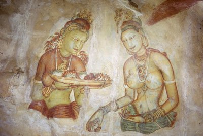 Ladies of Sigiriya, Sri Lanka (fresco) by Unbekannt