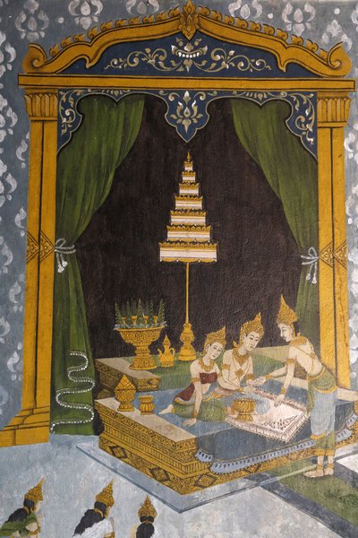 Fresco Depicting a Scene of the Buddha