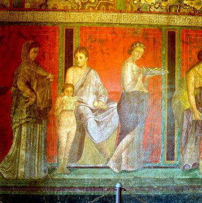 Fresco from the Villa of the Mysteries, Pompeii, Italy by Unbekannt