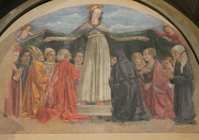 Fresco of Madonna della Misericordia, Vespucci Chapel, Ognissanti, Florence, Italy (photo) by Unbekannt