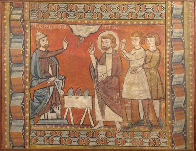 Fresco with Miracle of the Jewels by Unbekannt