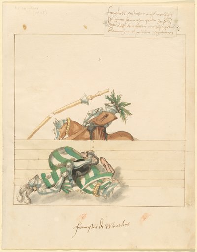Freydal, The Book of Jousts and Tournament of Emperor Maximilian I: Combats, Plate 106, c. 1515 by Unbekannt
