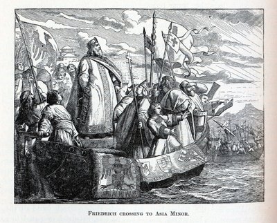Friedrich crossing to Asia Minor by Unbekannt