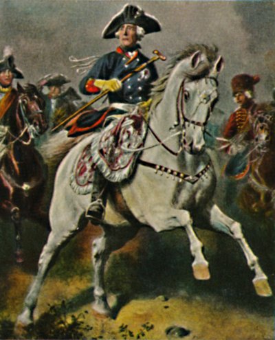Friedrich the Great 1712-1786 as Battle King. - Painting by Camphausen by Unbekannt