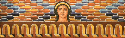 Frieze from the François Tomb (Tomba François) at Vulci, Italy, 1928 by Unbekannt