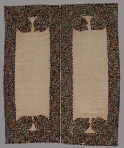 Front and Back of a Bolster Case by Unbekannt