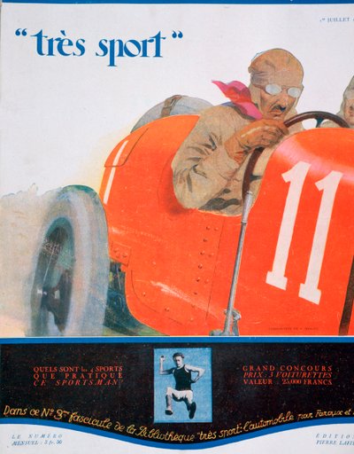 Front cover illustration from the magazine Tres Sport, July 1922 by Unbekannt