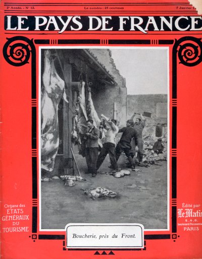 Front Cover of Le Pays de France, 7th January 1915 by Unbekannt