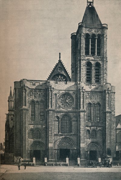 Front of the Abbey Church of Saint Denis, The Burial Place of the French Kings, c1906, 1907 by Unbekannt