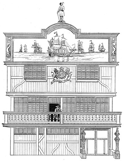 Front of the Old East India House, London by Unbekannt