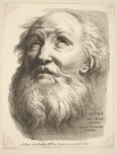 Frontispiece: Head of a Bearded Man, from Livre de Têtes Gravées d