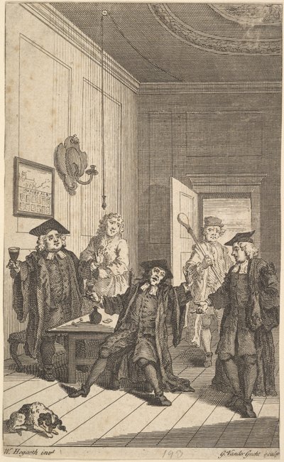 Frontispiece to The Humours of Oxford, April 1730 by Unbekannt