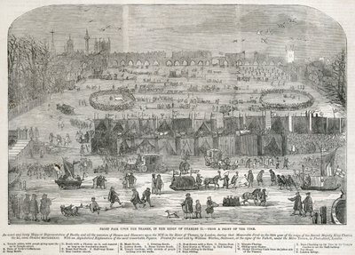 Frost Fair on the Thames in the Reign of Charles II, London by Unbekannt