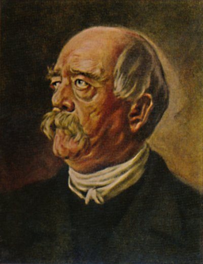 Prince Bismarck 1815-1898, the Iron Chancellor, painting by P. Krom, 1934 by Unbekannt