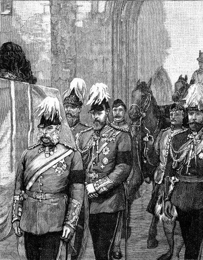 Funeral of the Duke of Albany: The Procession Entering Windsor Castle by Unbekannt