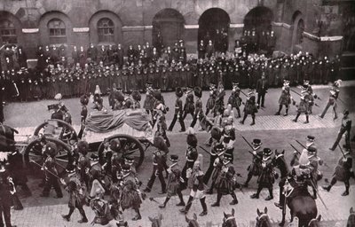 Funeral Procession of King Edward VII, Whitehall, London by Unbekannt
