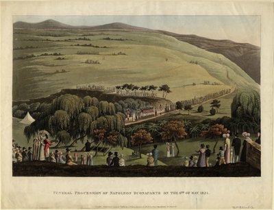 Funeral Procession of Napoleon Bonaparte on the 9th of May, 1821 by Unbekannt