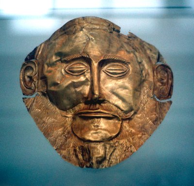 Funerary Mask of Agamemnon, Legendary King of Mycenae by Unbekannt