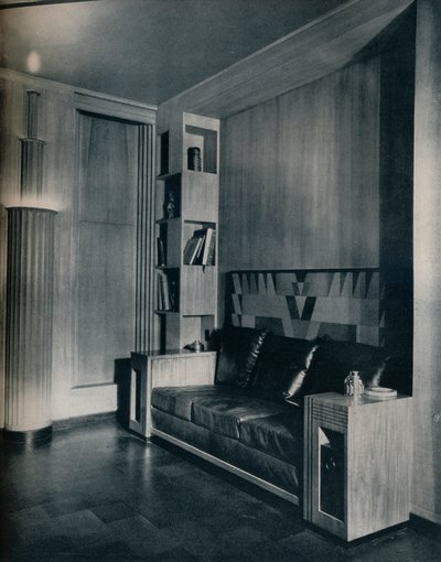 Furniture and interior of a private office. Designed by Joseph Sinel, 1930 by Unbekannt