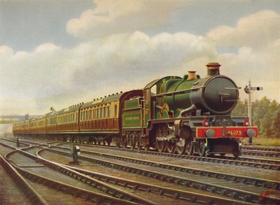 G.W.R. Cornish Riviera Limited Express at Full Speed, Engine Pendennis Castle by Unbekannt