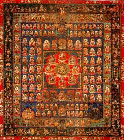Garbhadhatu Mandala, 8th-9th century by Unbekannt