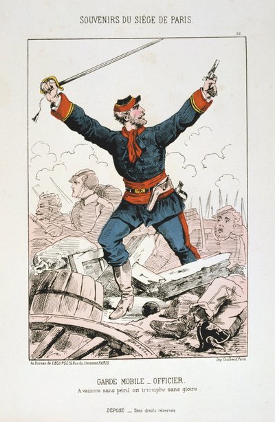 Garde Mobile - Officer, Siege of Paris by Unbekannt