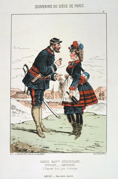 Garde Nationale Sedentaire - Officier Cantinierre, Siege of Paris by Unbekannt